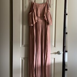Banana Republic blush color party dress
